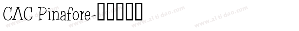 CAC Pinafore字体转换